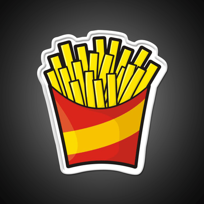 French Fries Pattern Fast Food Led Neon Sign For Burger Place Rgb Color - Shineneon