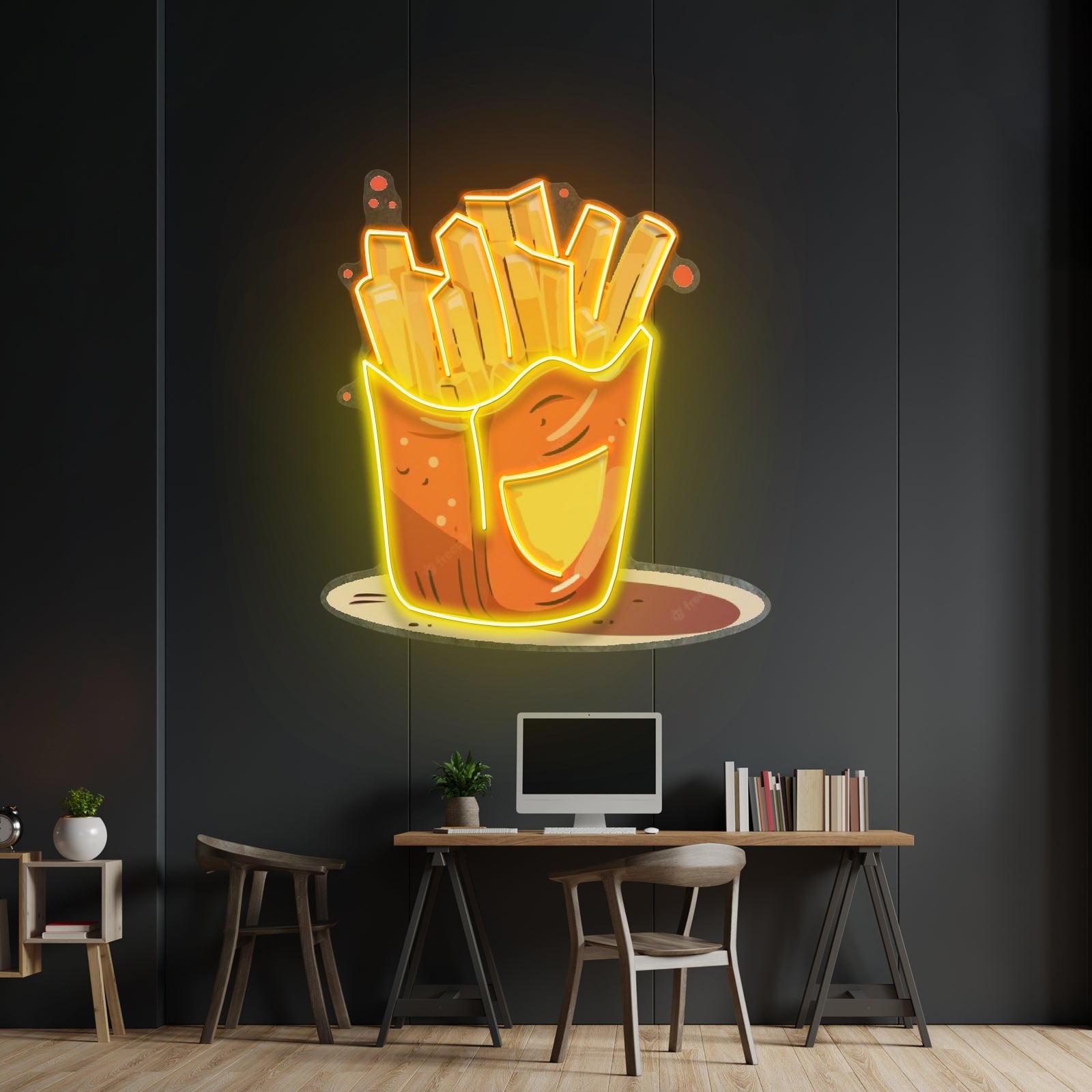 French Fries Potatoes Led Neon Sign Light Custom Led Signs - Shineneon