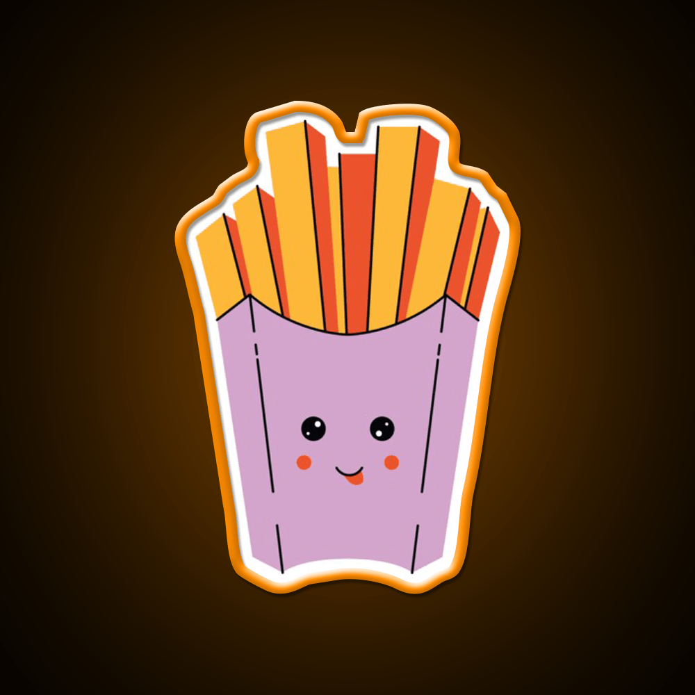 French Fries Snack Food Led Neon Sign Snack Food Led Neon Sign Rgb Color - Shineneon