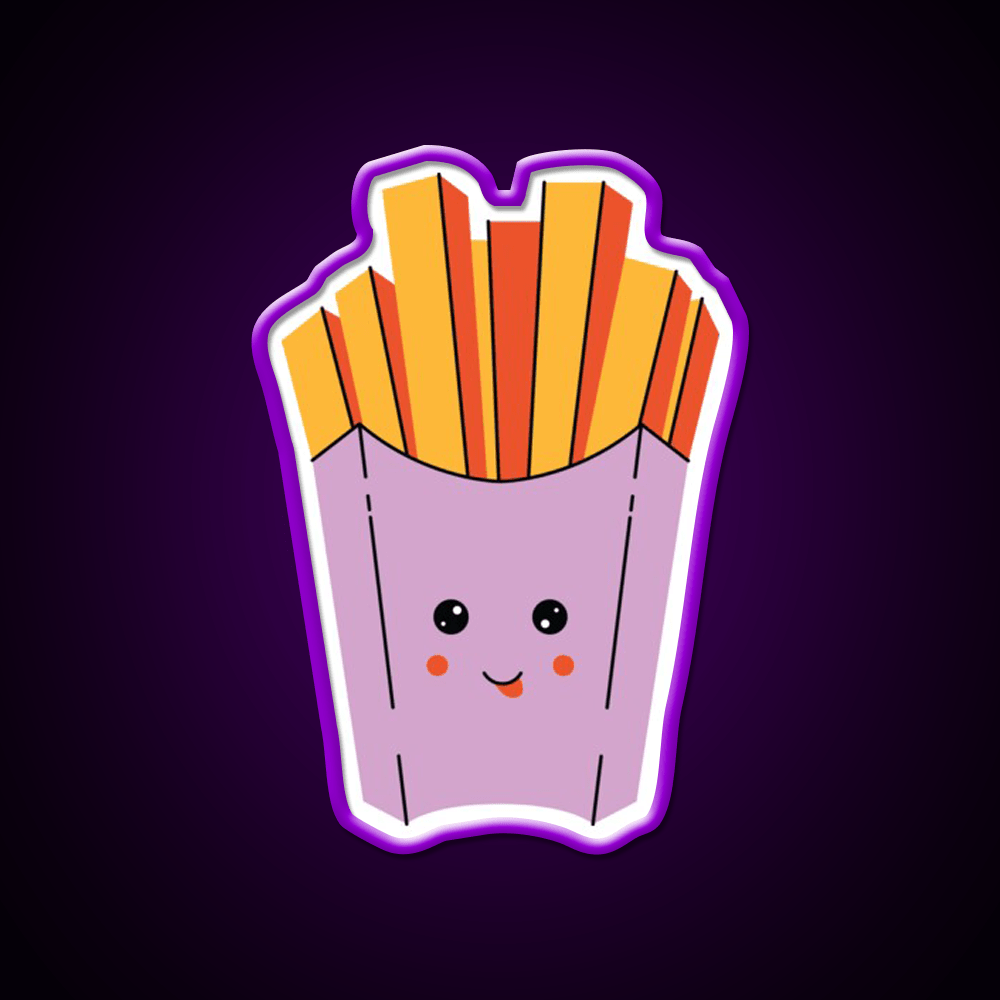 French Fries Snack Food Led Neon Sign Snack Food Led Neon Sign Rgb Color - Shineneon