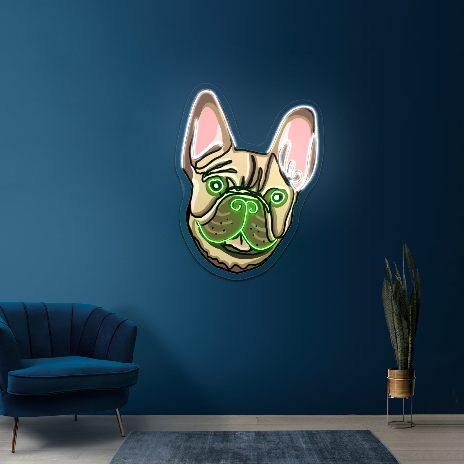 French Georgia Bulldogs Neon Sign - Shineneon