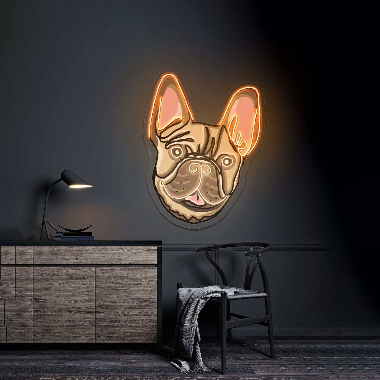 French Georgia Bulldogs Neon Sign - Shineneon