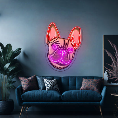 French Georgia Bulldogs Neon Sign - Shineneon