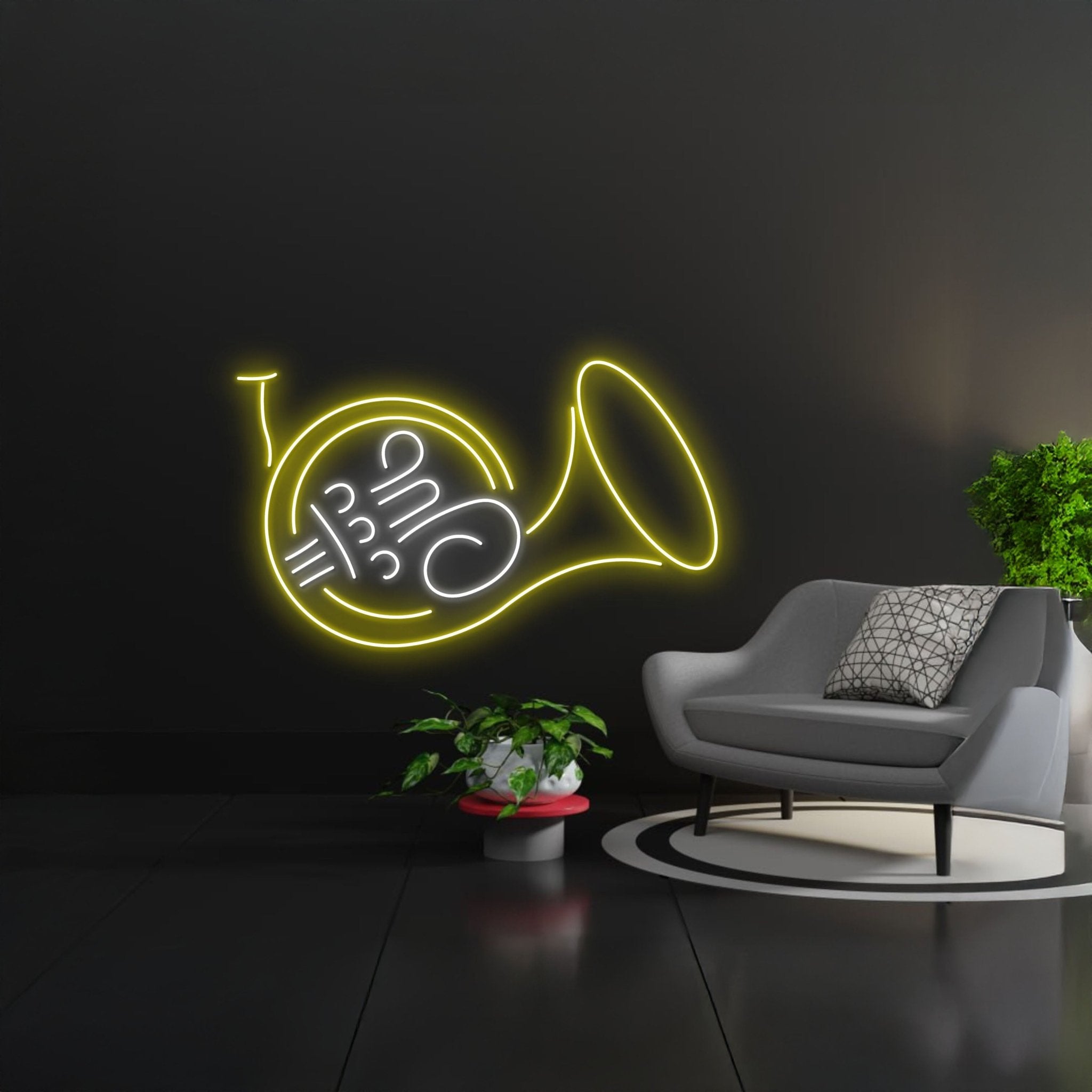 French Horn Neon Sign - Shineneon