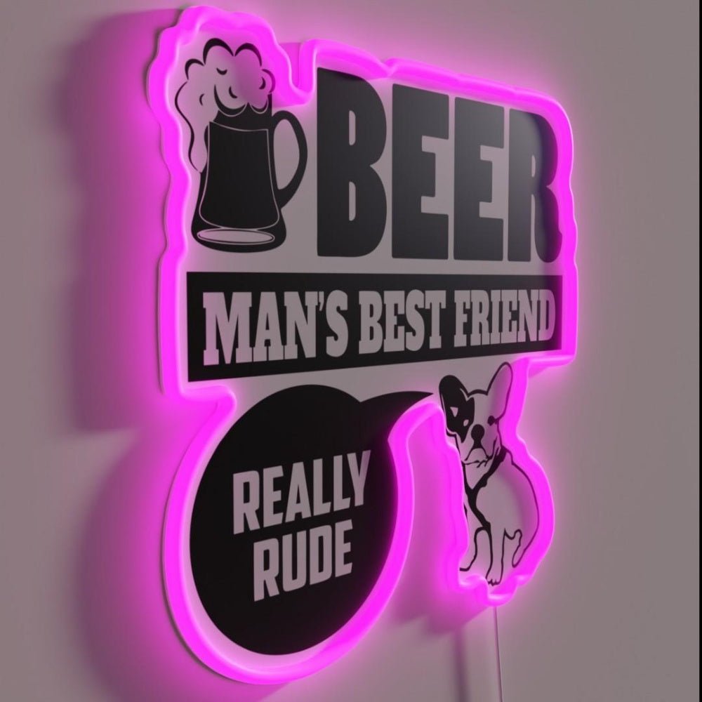 Frenchie Pet Dog Best Friend Gift Rgb Led Neon Sign - Shineneon