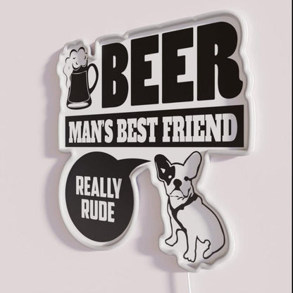 Frenchie Pet Dog Best Friend Gift Rgb Led Neon Sign - Shineneon
