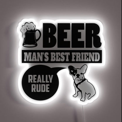 Frenchie Pet Dog Best Friend Gift Rgb Led Neon Sign - Shineneon