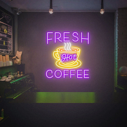 Fresh Coffee Shop Sign Cafe Neon Sign | Shineneon