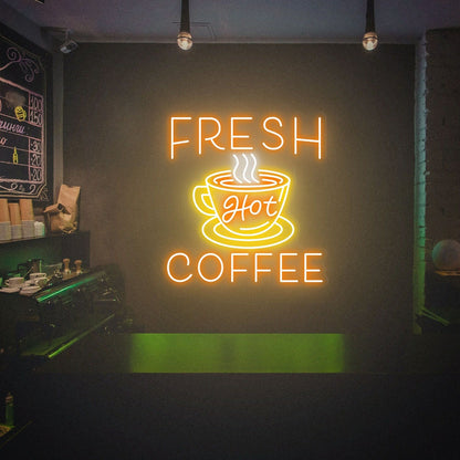 Fresh Coffee Shop Sign Cafe Neon Sign | Shineneon