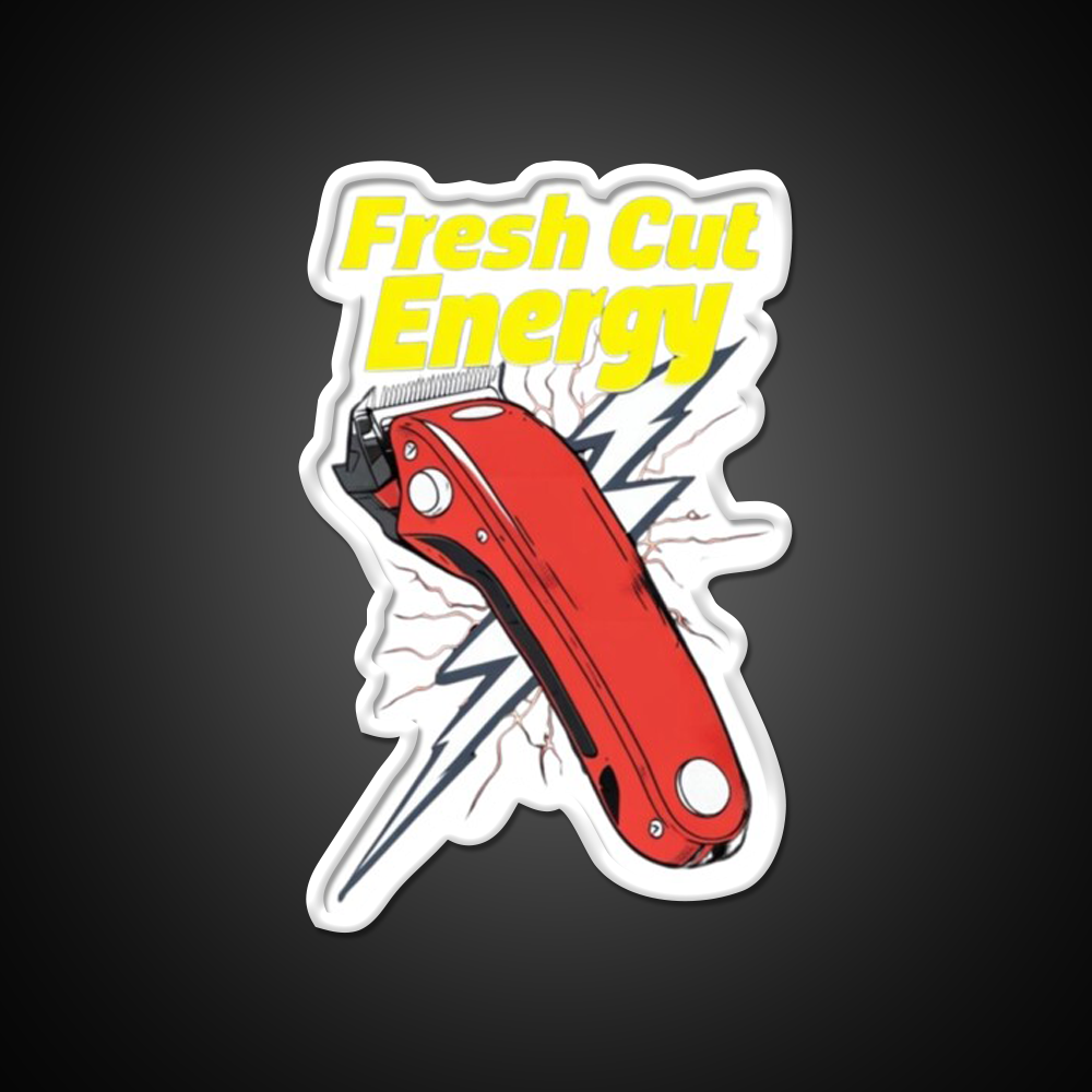 Fresh Cut Energy Barber Vibes Only Barber Shop Haircut Led Neon Sign - LED neon sign view 11