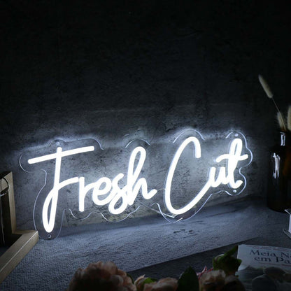 Fresh Cut White Led Neon Sign - Shineneon