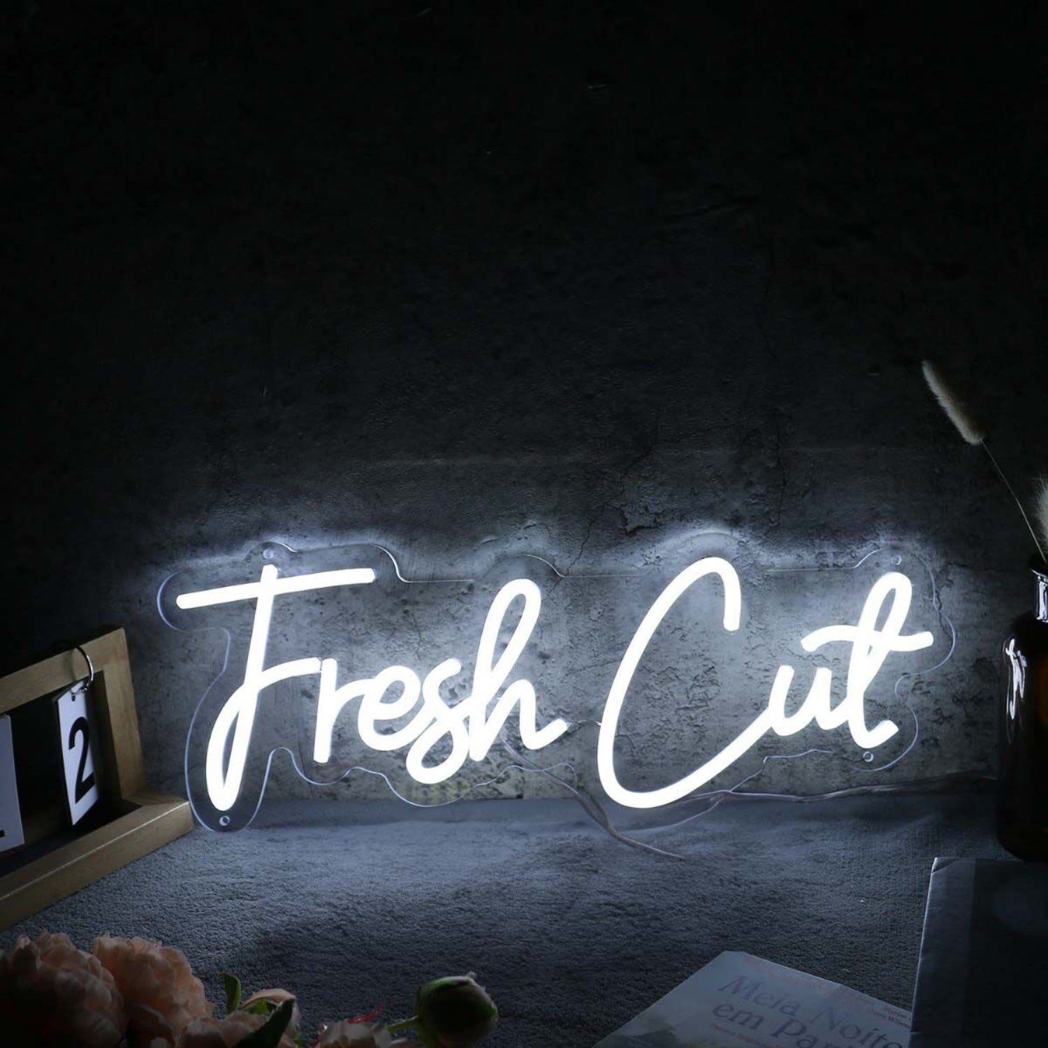 Fresh Cut White Led Neon Sign - Shineneon
