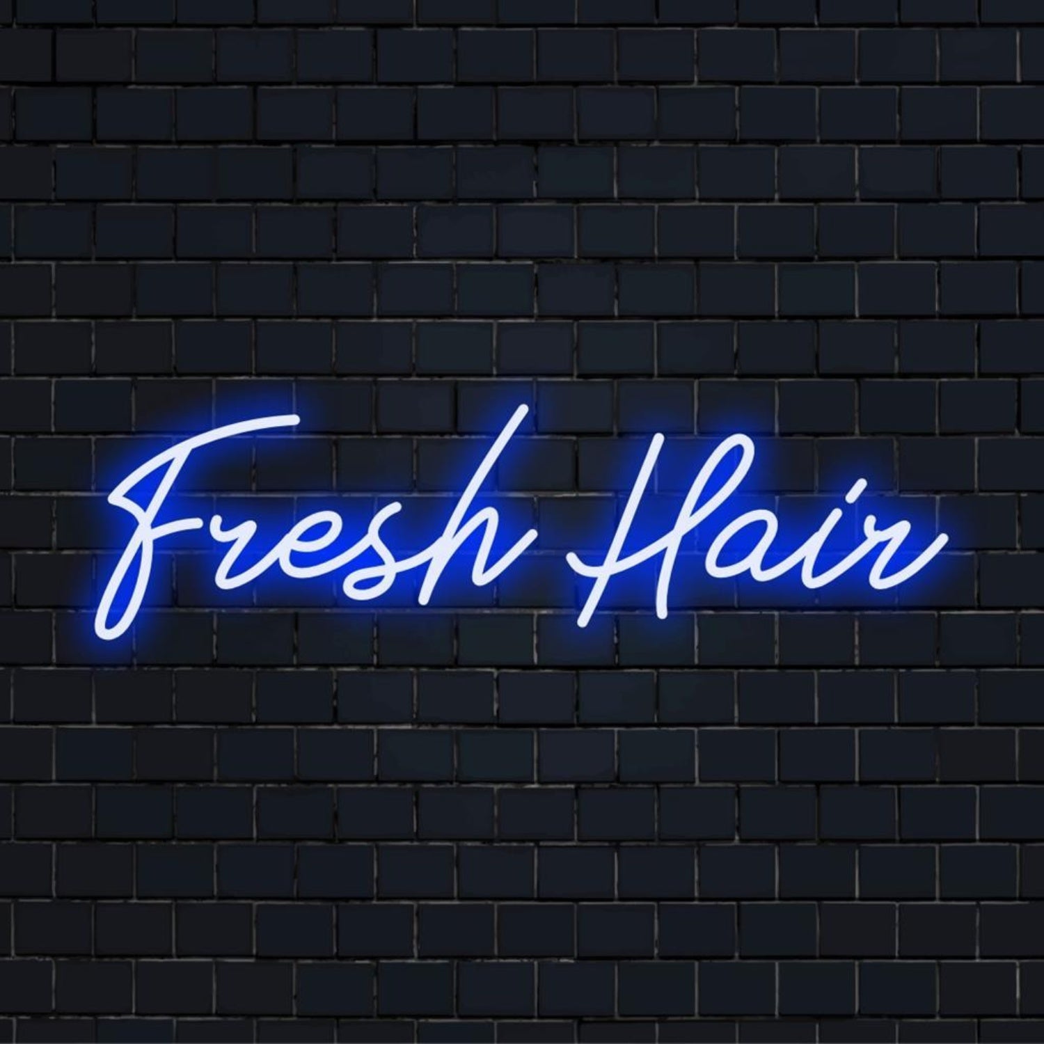 Fresh Hair Custom Blue Led Neon Sign For Salon Wall Decor | Shineneon