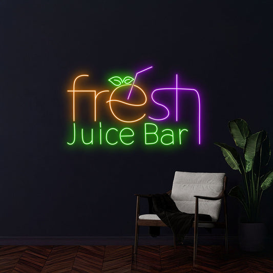 Fresh Juice Bar Neon Sign