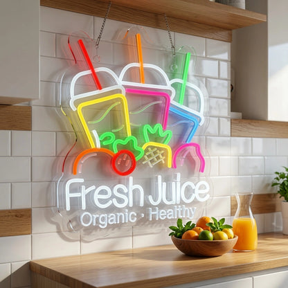 Fresh Juice LED Neon Sign - 02 High-Converting Product Image
