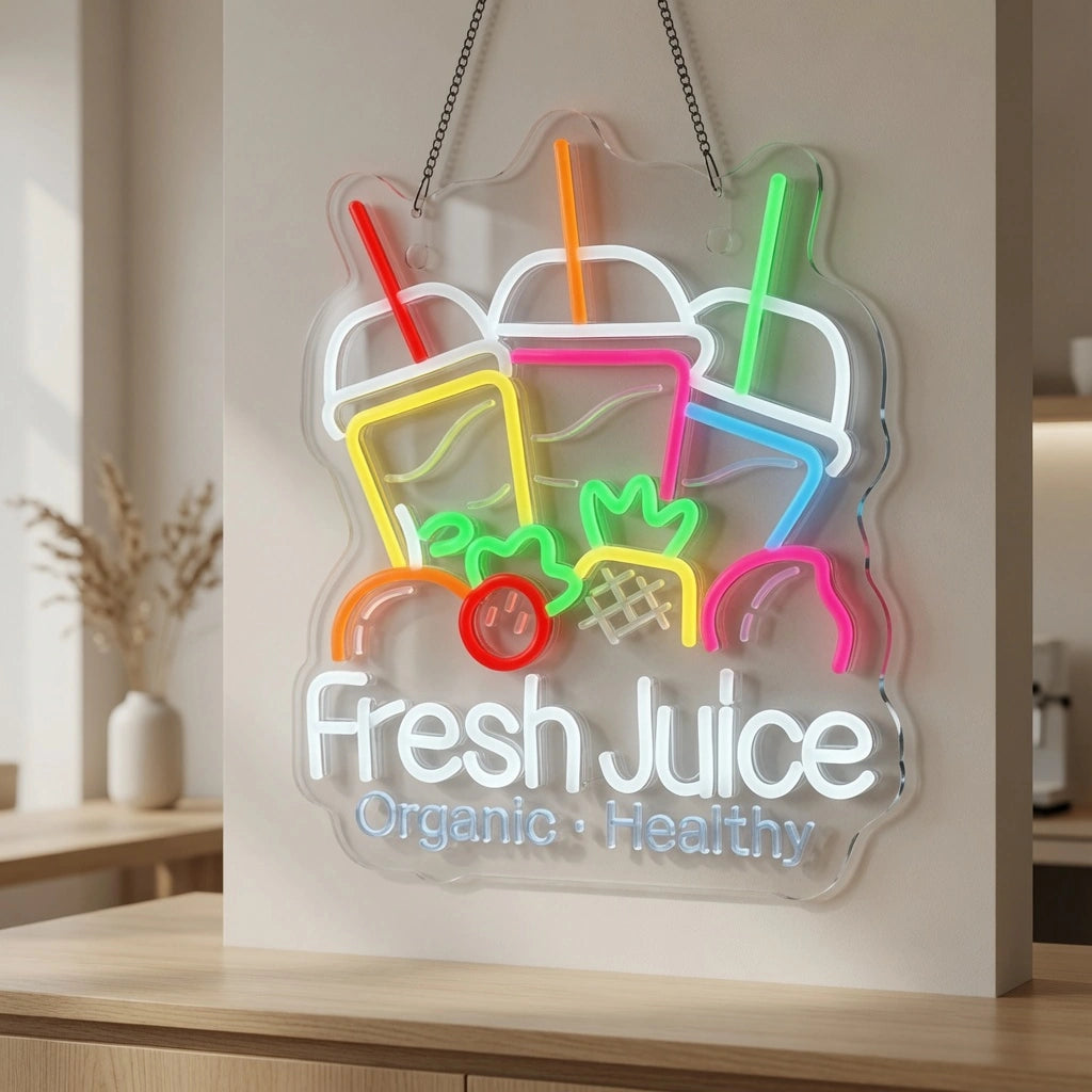 Fresh Juice LED Neon Sign - 04 Size Image