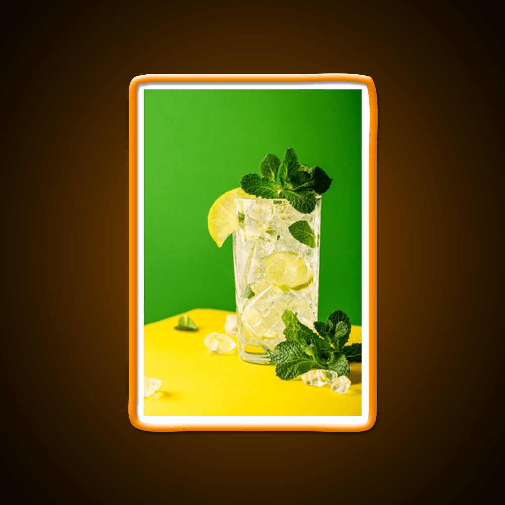 Fresh Mojito On Green And Yellow Party Drink Tequila Led Neon Sign Rgb Color - Shineneon