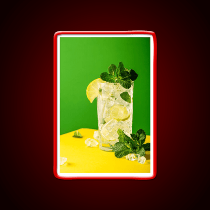 Fresh Mojito On Green And Yellow Party Drink Tequila Led Neon Sign Rgb Color - Shineneon
