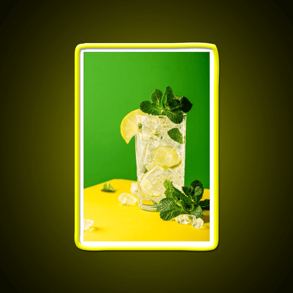 Fresh Mojito On Green And Yellow Party Drink Tequila Led Neon Sign Rgb Color - Shineneon