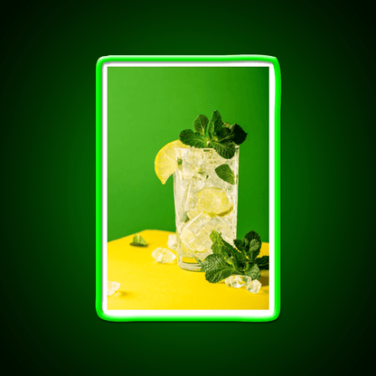 Fresh Mojito On Green And Yellow Party Drink Tequila Led Neon Sign Rgb Color - Shineneon