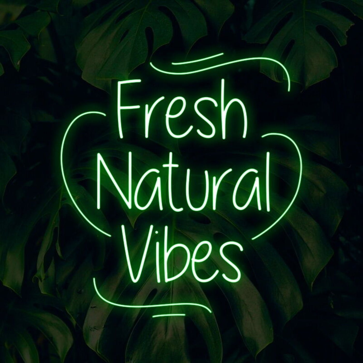 Fresh Natural Vibes Led Neon Sign - Shineneon