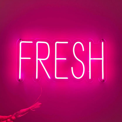 Fresh Pink Led Neon Sign With Round Font For Cafe Dessert Shop Decor | Shineneon