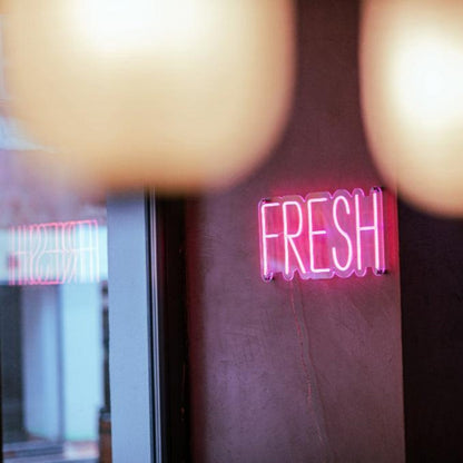Fresh Pink Led Neon Sign With Round Font For Cafe Dessert Shop Decor | Shineneon