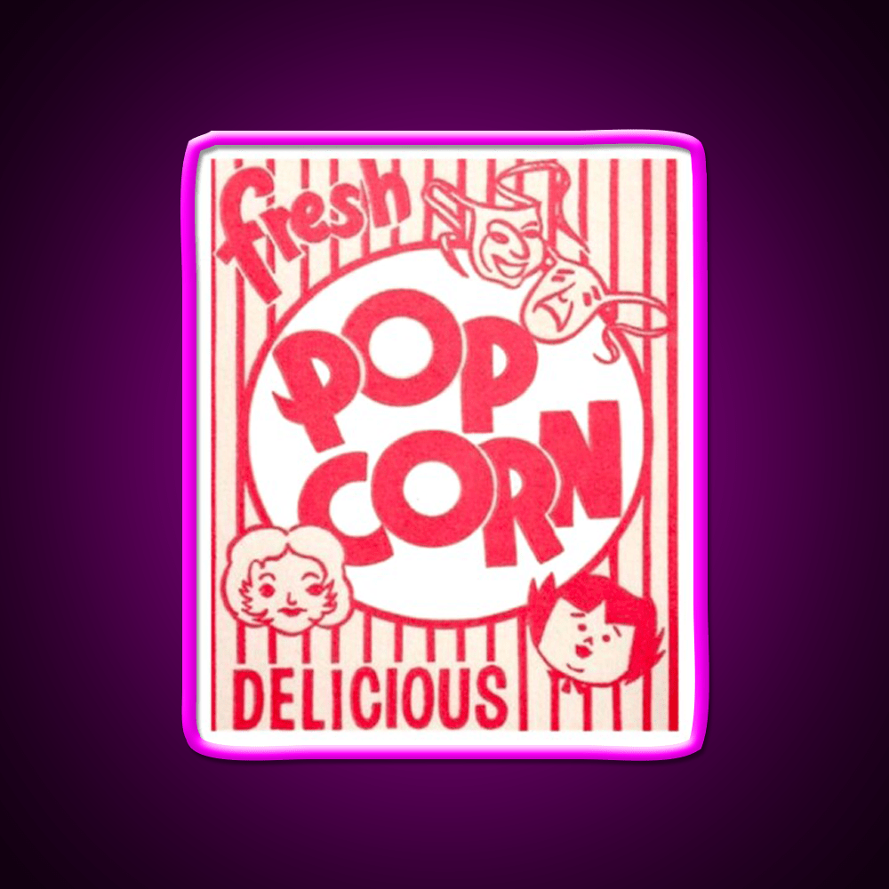 Fresh Popcorn Snack Food Led Neon Sign Rgb Color - Shineneon