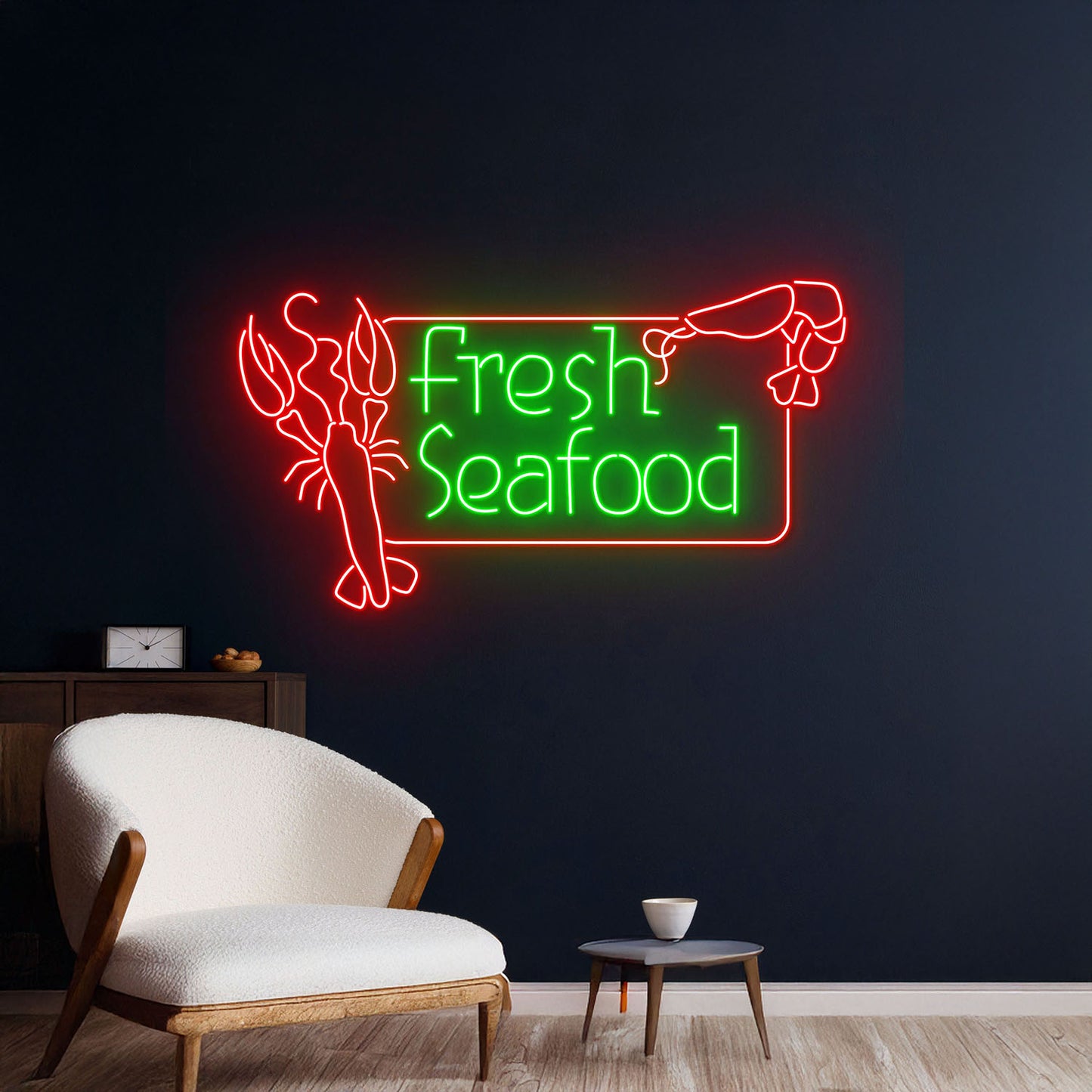 Fresh Seafood Neon Sign