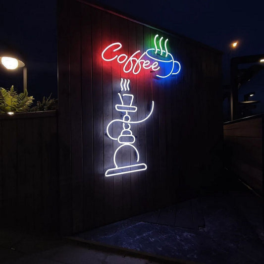 Freshly Ground Coffee Led Sign Business Neon Sign