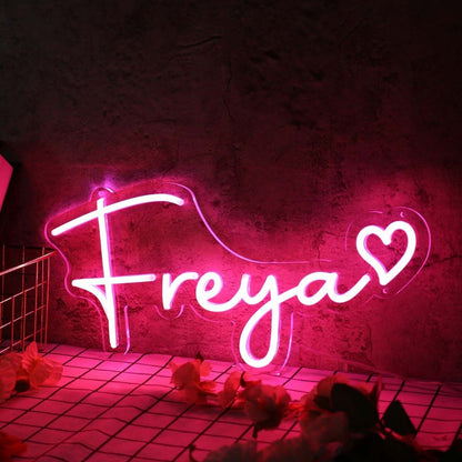 Freya Red Led Neon Sign - Shineneon