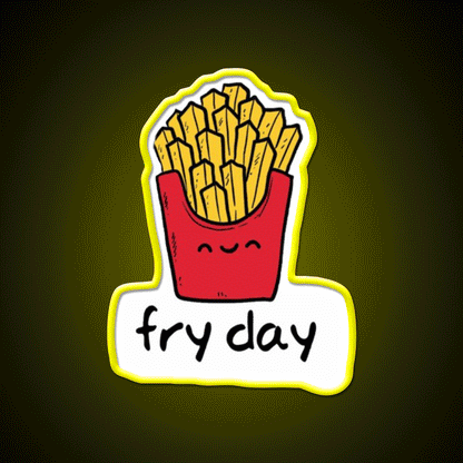 Friday Snack Food Led Neon Sign Rgb Color