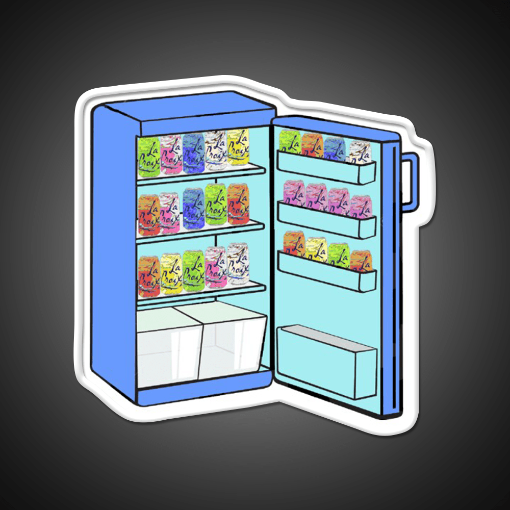 Fridge Full Of Happiness Snack Food Led Neon Sign Rgb Color - Shineneon