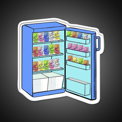 Fridge Full Of Happiness Snack Food Led Neon Sign Rgb Color - Shineneon