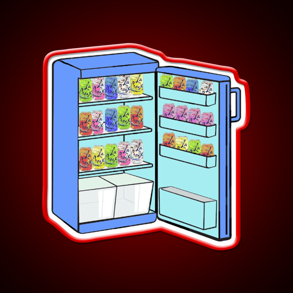 Fridge Full Of Happiness Snack Food Led Neon Sign Rgb Color - Shineneon