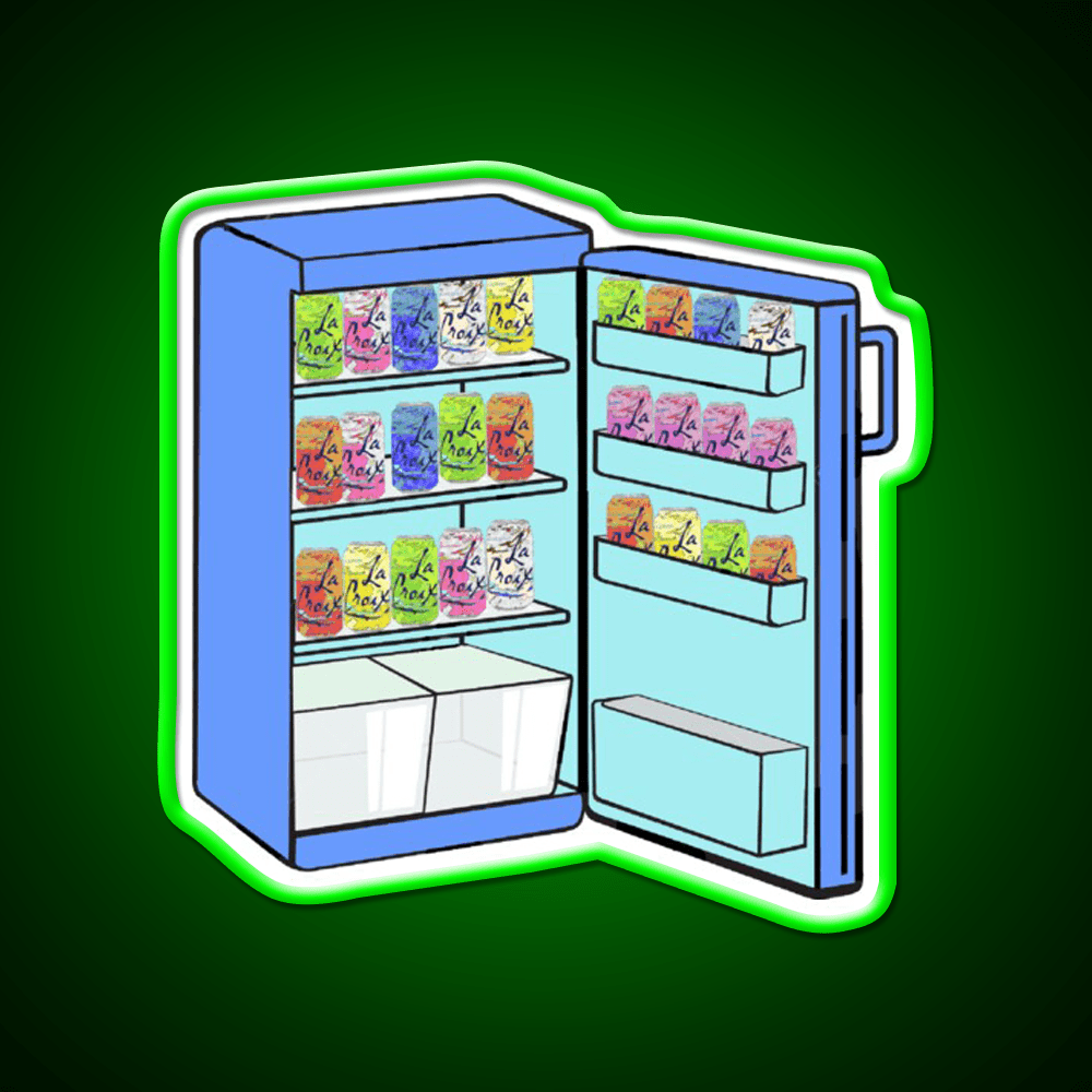 Fridge Full Of Happiness Snack Food Led Neon Sign Rgb Color - Shineneon