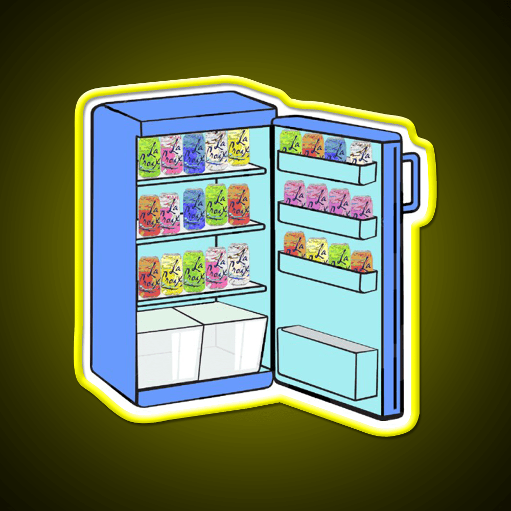 Fridge Full Of Happiness Snack Food Led Neon Sign Rgb Color - Shineneon