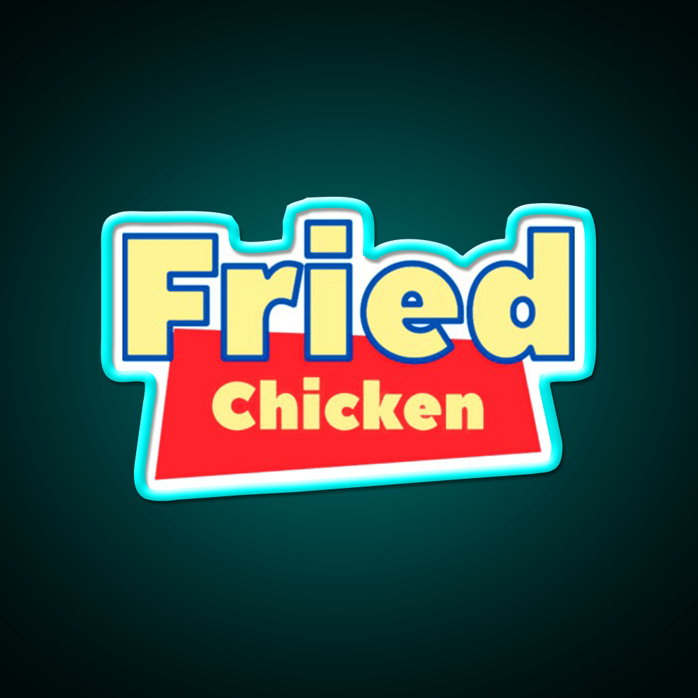 Fried Chicken Bootleg Funny Fast Food Led Neon Sign For Burger Place Rgb Color - Shineneon