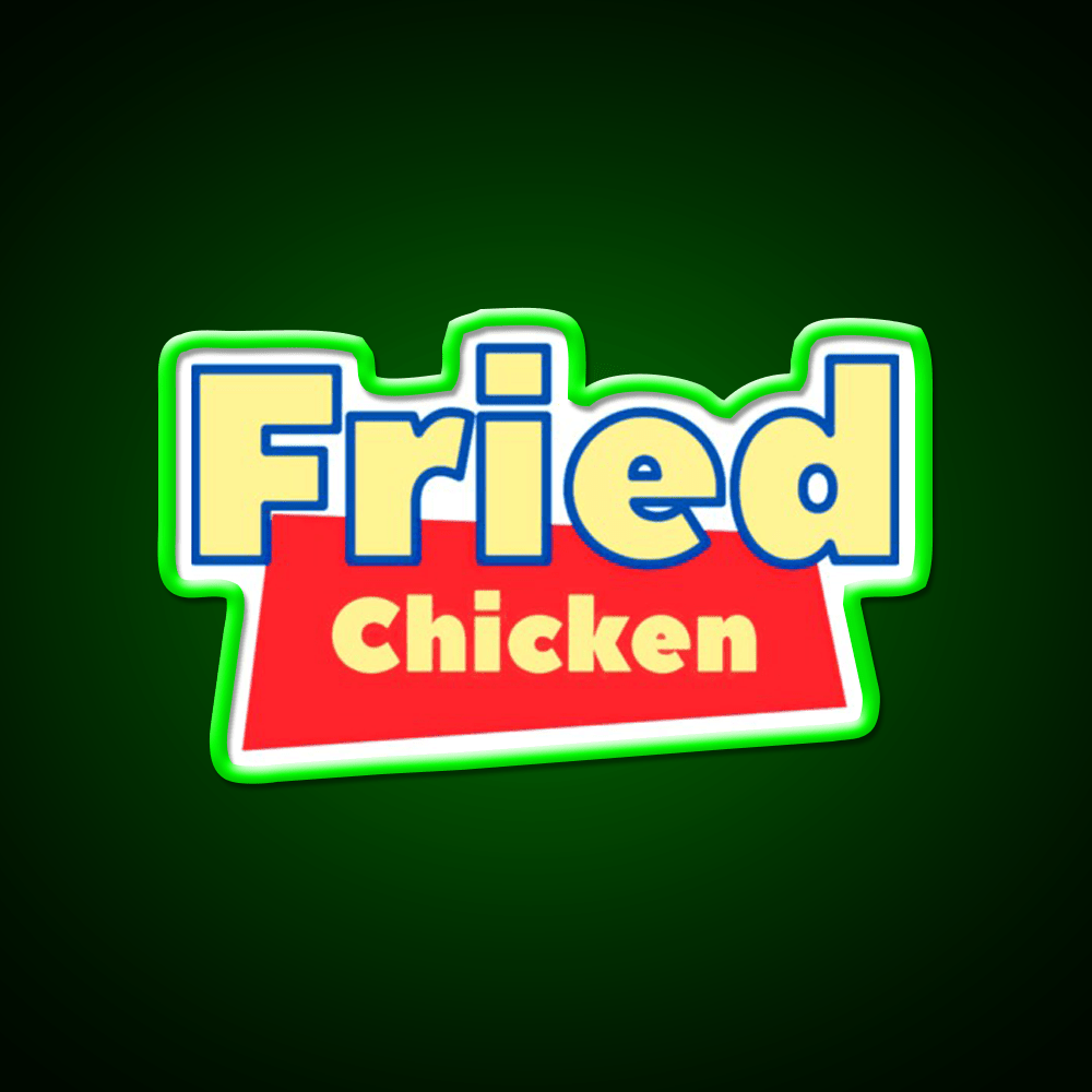 Fried Chicken Bootleg Funny Fast Food Led Neon Sign For Burger Place Rgb Color - Shineneon