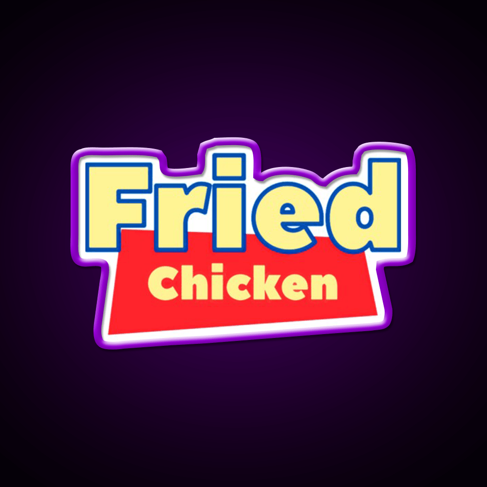Fried Chicken Bootleg Funny Fast Food Led Neon Sign For Burger Place Rgb Color - Shineneon
