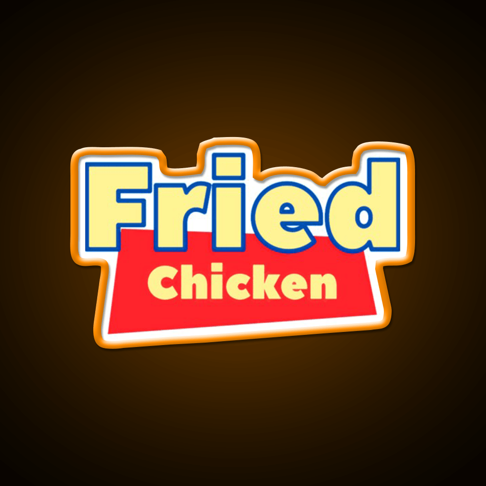 Fried Chicken Bootleg Funny Fast Food Led Neon Sign For Burger Place Rgb Color - Shineneon