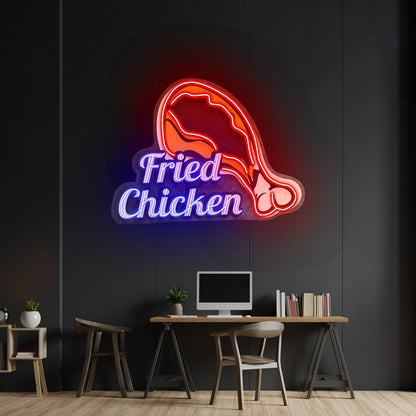 Fried Chicken Custom Led Signs Artwork For Sale - Shineneon