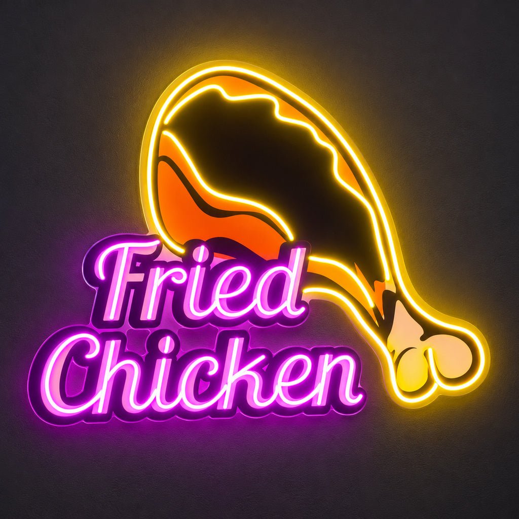 Fried Chicken Drumstick LED Neon Sign - Shineneon