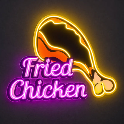 Fried Chicken Drumstick LED Neon Sign - Shineneon