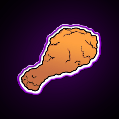 Fried Chicken Fast Food Led Neon Sign For Burger Place Rgb Color - Shineneon