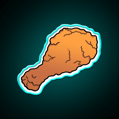 Fried Chicken Fast Food Led Neon Sign For Burger Place Rgb Color - Shineneon