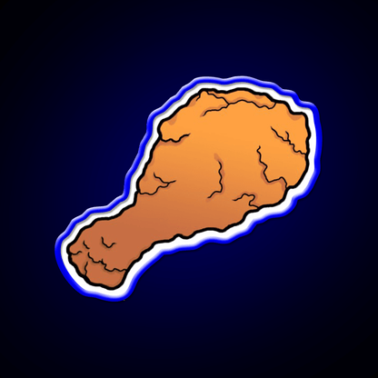 Fried Chicken Fast Food Led Neon Sign For Burger Place Rgb Color - Shineneon