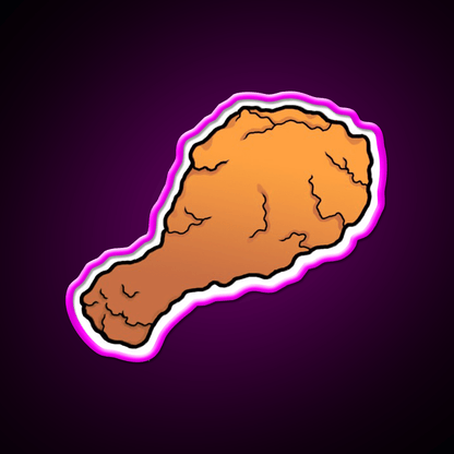 Fried Chicken Fast Food Led Neon Sign For Burger Place Rgb Color - Shineneon