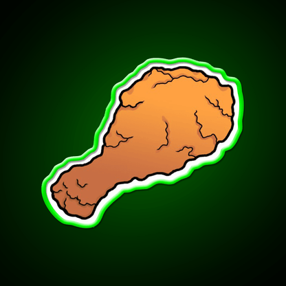 Fried Chicken Fast Food Led Neon Sign For Burger Place Rgb Color - Shineneon