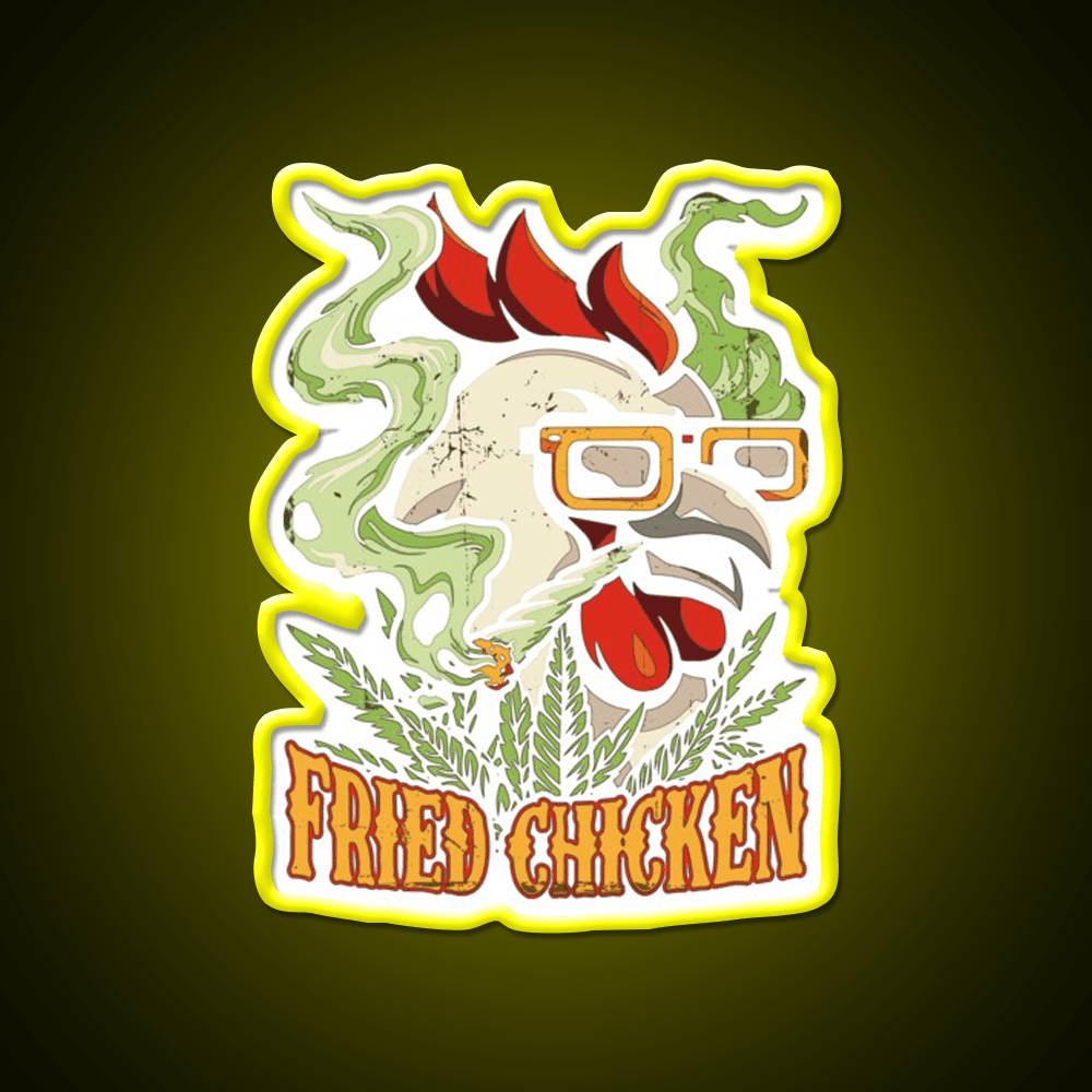 Fried Chicken Fast Food Led Neon Sign For Burger Place Wall Art Rgb Color - Shineneon